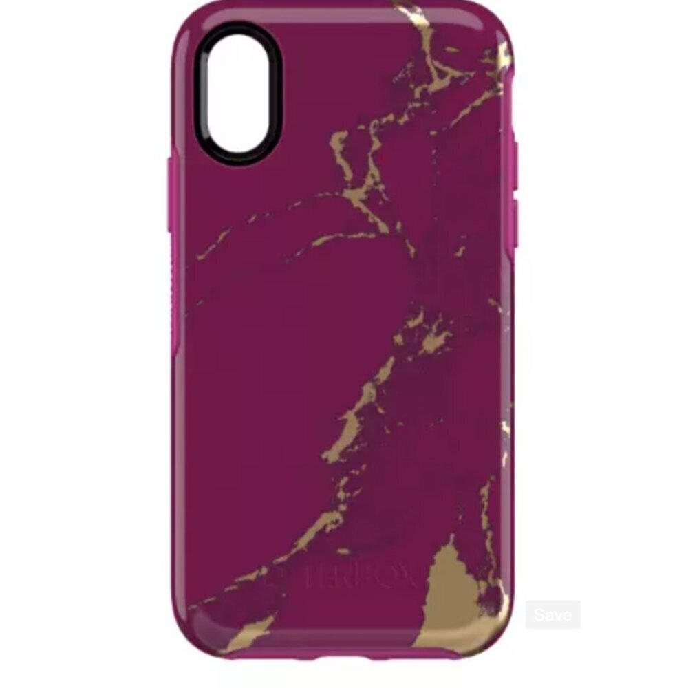 OtterBox Symmetry Sleek Protection Case for Apple iPhone X - Purple Marble - Picture 2 of 5